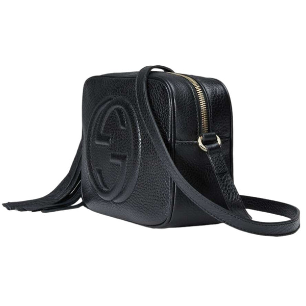 NEW Gucci Black Small Soho Disco Leather Crossbody Bag