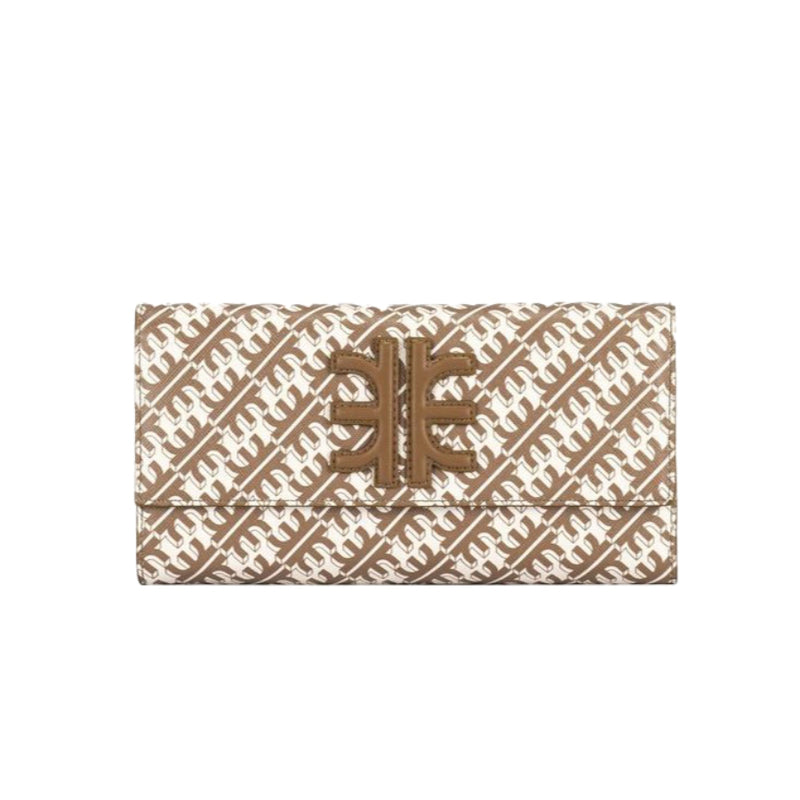NEW JW PEI Brown FEI Flap Monogram Wallet on Chain Crossbody Bag