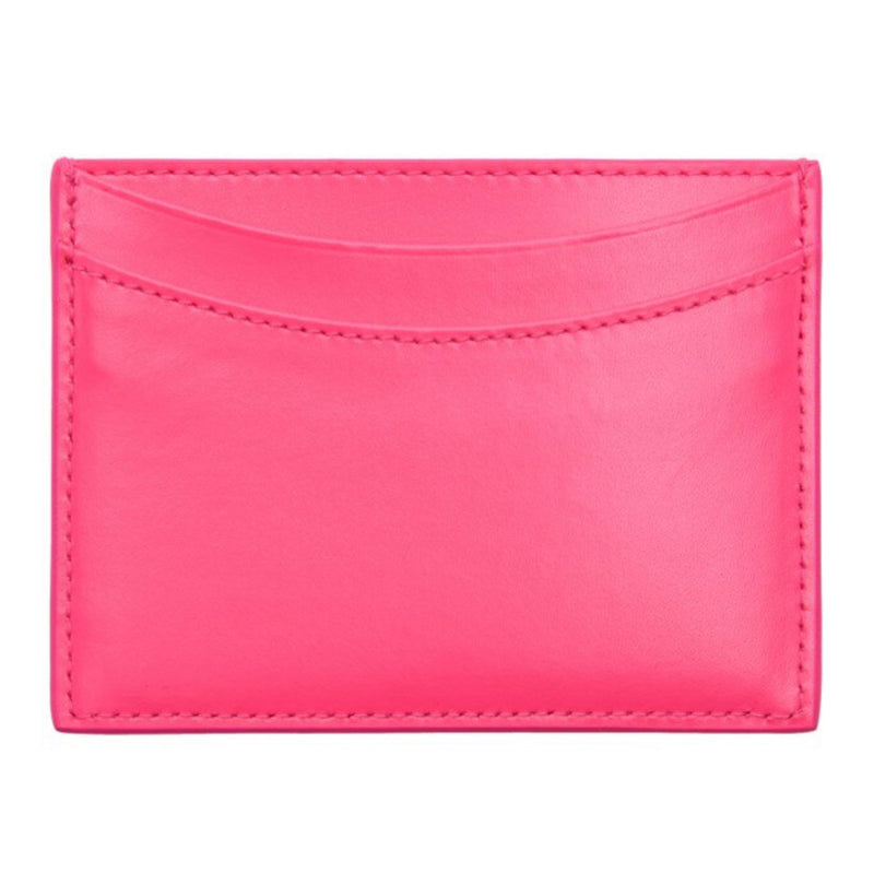 NEW Balenciaga Pink Hourglass B Logo Leather Card Case Wallet