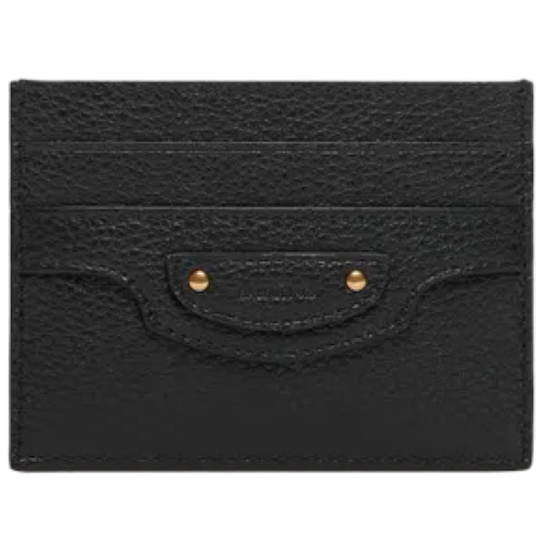 NEW Balenciaga Black Neo Classic Leather Card Holder Wallet