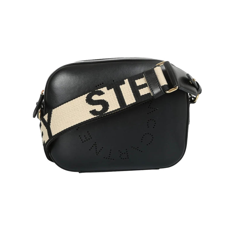 NEW Stella McCartney Black Stella Logo Mini Crossbody Bag
