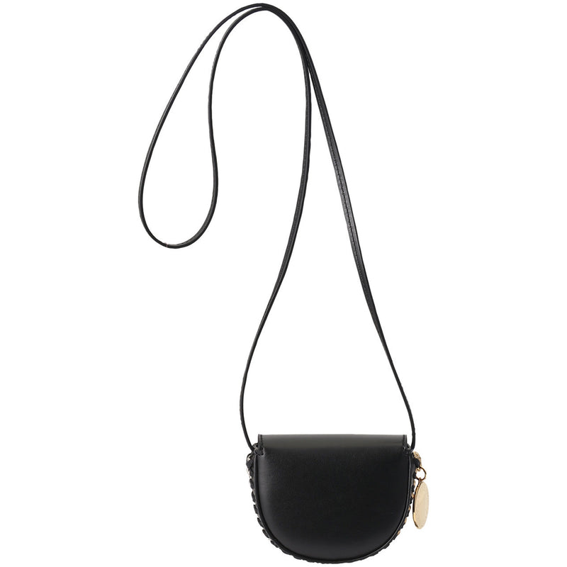 NEW Stella McCartney Black Frayme Mini Leather Crossbody Bag
