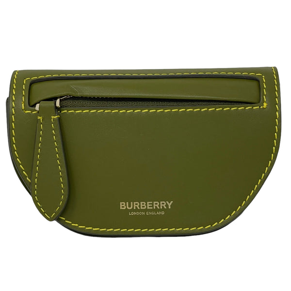 NEW Burberry Green Olympia Micro Leather Crossbody Bag