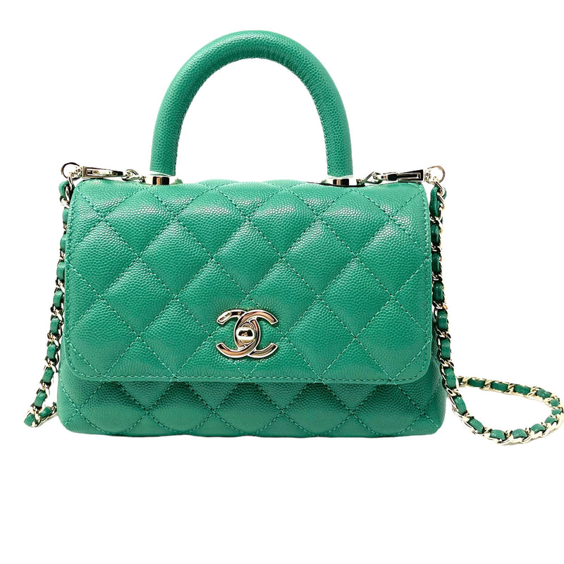 Chanel Green Quilted Patent Leather Mini Rectangular Classic Flap Ruthenium  Hardware 2013 Available For Immediate Sale At Sothebys