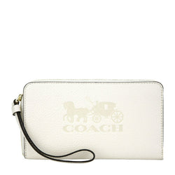 NEW Coach White Jes Large Leather Phone Wallet Clutch Bag