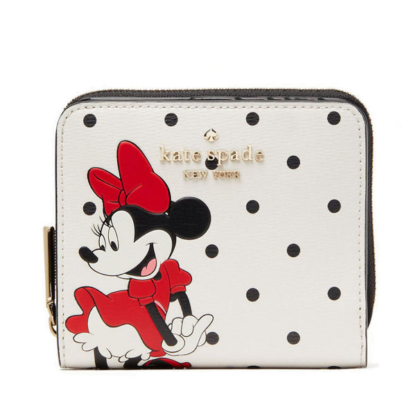 NEW Kate Spade x Disney Multicolor New York Minnie Mouse Zip Around Wallet