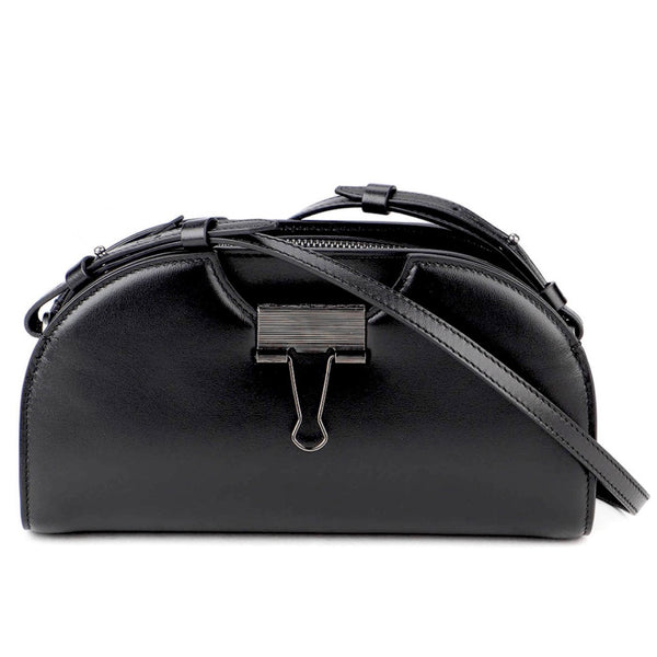 NEW Off-White Virgil Abloh Black Swiss Leather Camera Crossbody Bag
