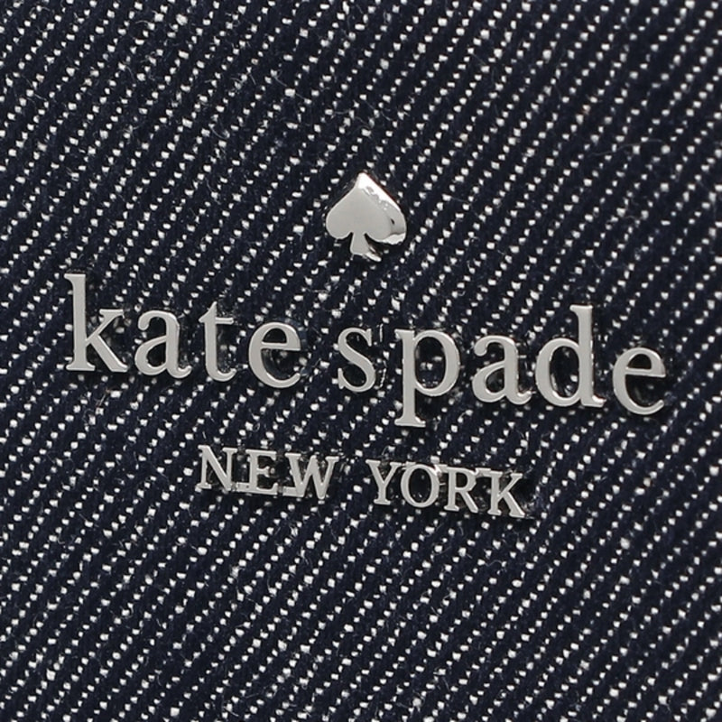 NEW Kate Spade Navy Denim multi Kourtney Denim Camera Crossbody Bag