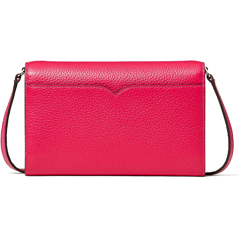 NEW Kate Spade Pink Ruby Harlow Pebbled Wallet on a String Crossbody Bag