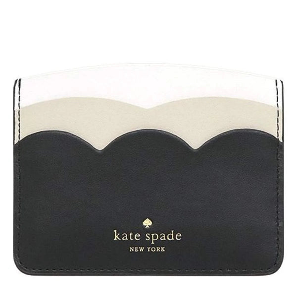 NEW Kate Spade Black Gemma Small Slim Leather Card Holder Wallet